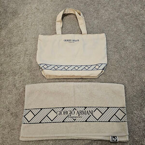 Giorgio Armani Armani Island set for the beach, Tote Bag and Towel